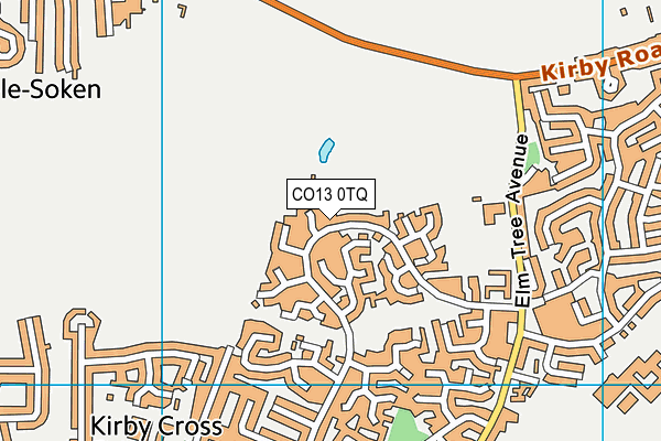 CO13 0TQ map - OS VectorMap District (Ordnance Survey)