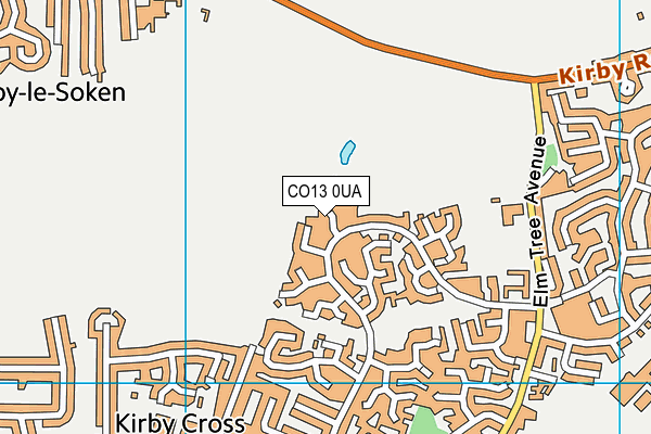 CO13 0UA map - OS VectorMap District (Ordnance Survey)