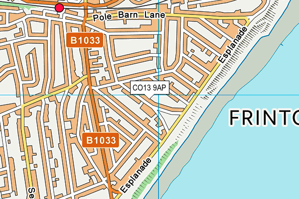 CO13 9AP map - OS VectorMap District (Ordnance Survey)