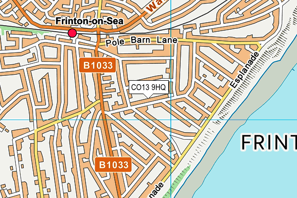 St Philomena's School map (CO13 9HQ) - OS VectorMap District (Ordnance Survey)