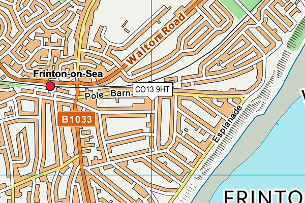 Frinton Fitness map (CO13 9HT) - OS VectorMap District (Ordnance Survey)