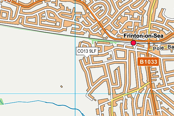 CO13 9LF map - OS VectorMap District (Ordnance Survey)