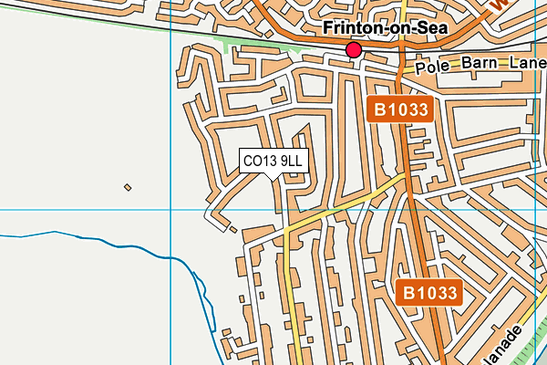 CO13 9LL map - OS VectorMap District (Ordnance Survey)