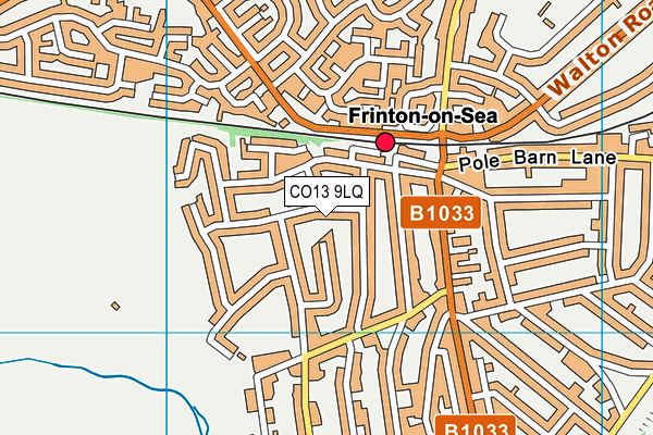 Frinton-on-Sea Primary School map (CO13 9LQ) - OS VectorMap District (Ordnance Survey)