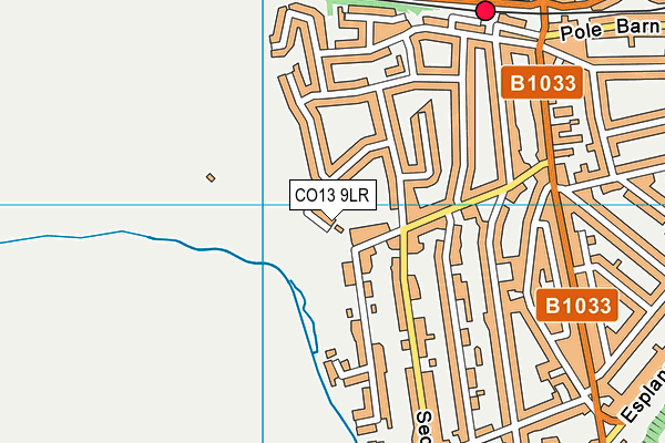 CO13 9LR map - OS VectorMap District (Ordnance Survey)