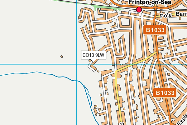 CO13 9LW map - OS VectorMap District (Ordnance Survey)