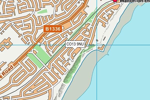 CO13 9NU map - OS VectorMap District (Ordnance Survey)