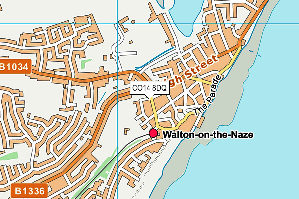 CO14 8DQ map - OS VectorMap District (Ordnance Survey)