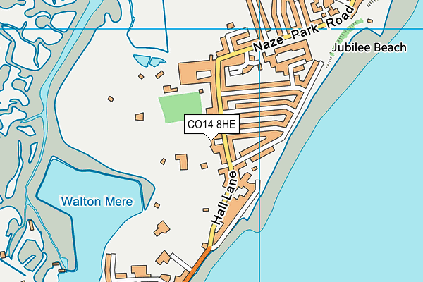 CO14 8HE map - OS VectorMap District (Ordnance Survey)
