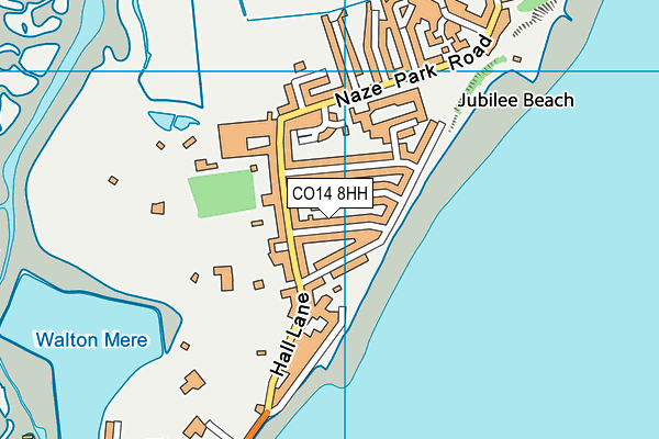CO14 8HH map - OS VectorMap District (Ordnance Survey)