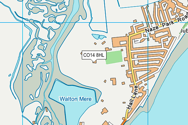 CO14 8HL map - OS VectorMap District (Ordnance Survey)