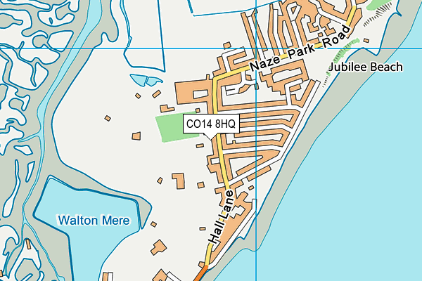 CO14 8HQ map - OS VectorMap District (Ordnance Survey)