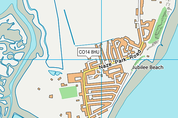 CO14 8HU map - OS VectorMap District (Ordnance Survey)