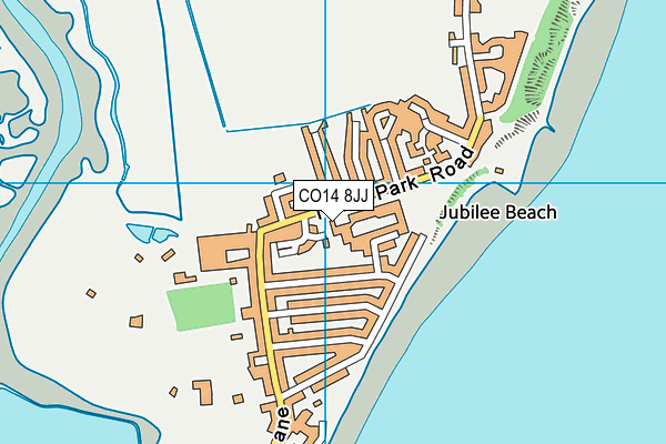 CO14 8JJ map - OS VectorMap District (Ordnance Survey)