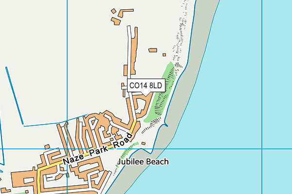 CO14 8LD map - OS VectorMap District (Ordnance Survey)