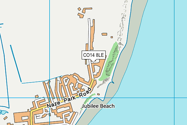 CO14 8LE map - OS VectorMap District (Ordnance Survey)