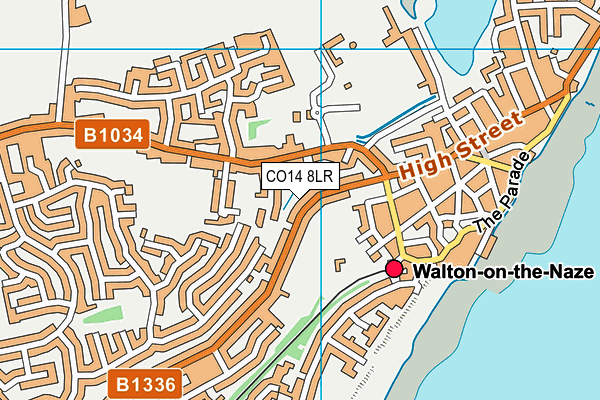 CO14 8LR map - OS VectorMap District (Ordnance Survey)