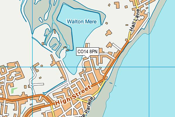 CO14 8PN map - OS VectorMap District (Ordnance Survey)