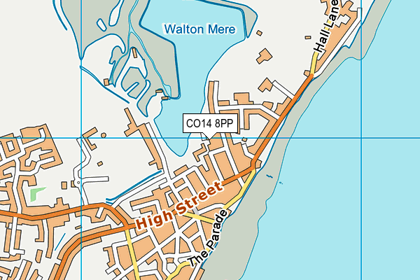 CO14 8PP map - OS VectorMap District (Ordnance Survey)