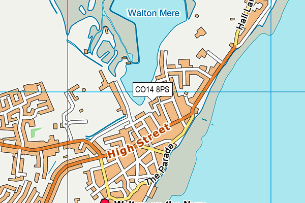 CO14 8PS map - OS VectorMap District (Ordnance Survey)