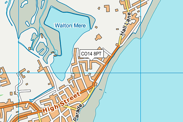 Walton on the Naze Primary School map (CO14 8PT) - OS VectorMap District (Ordnance Survey)