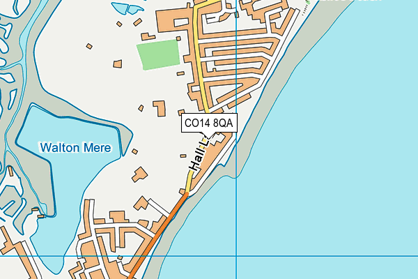 CO14 8QA map - OS VectorMap District (Ordnance Survey)