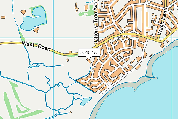 CO15 1AJ map - OS VectorMap District (Ordnance Survey)