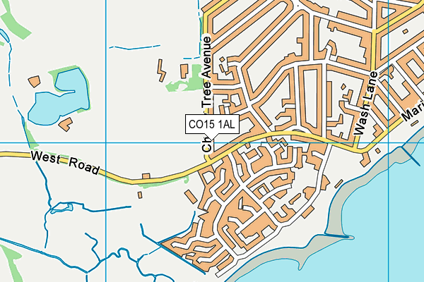 CO15 1AL map - OS VectorMap District (Ordnance Survey)