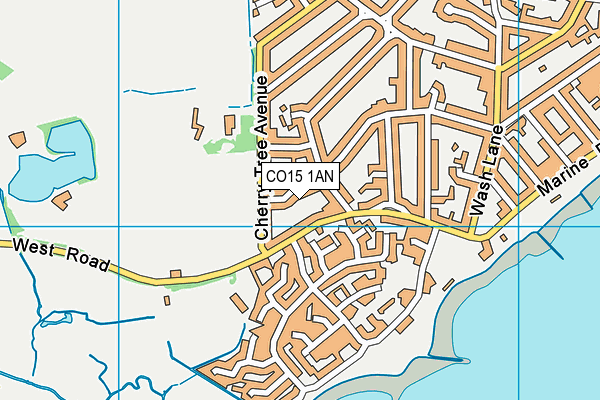 CO15 1AN map - OS VectorMap District (Ordnance Survey)