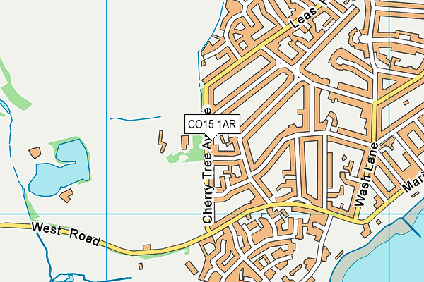 CO15 1AR map - OS VectorMap District (Ordnance Survey)
