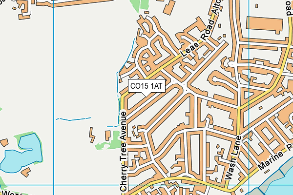 CO15 1AT map - OS VectorMap District (Ordnance Survey)