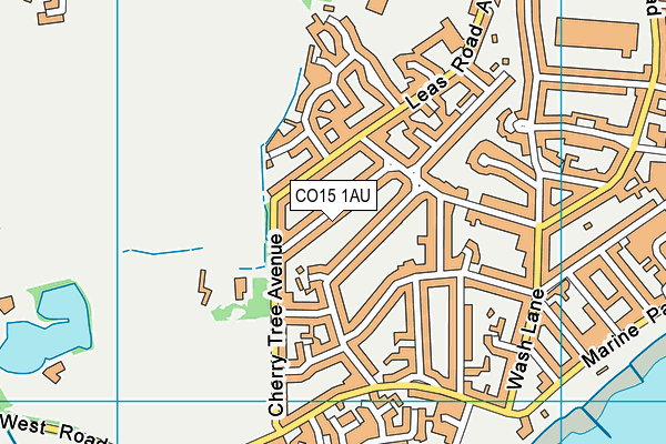 CO15 1AU map - OS VectorMap District (Ordnance Survey)
