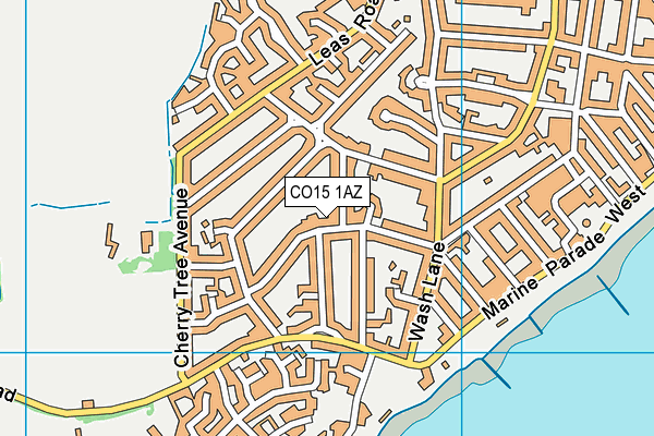 CO15 1AZ map - OS VectorMap District (Ordnance Survey)