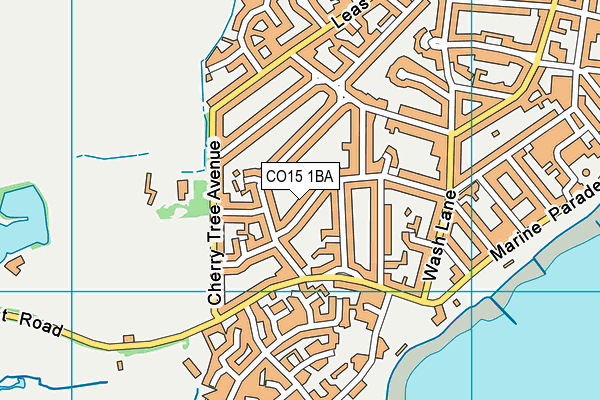 CO15 1BA map - OS VectorMap District (Ordnance Survey)