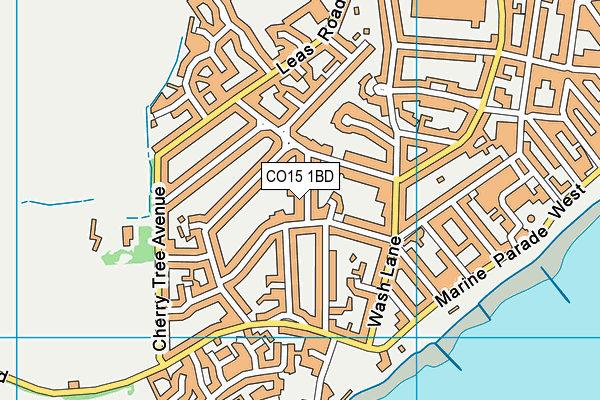CO15 1BD map - OS VectorMap District (Ordnance Survey)
