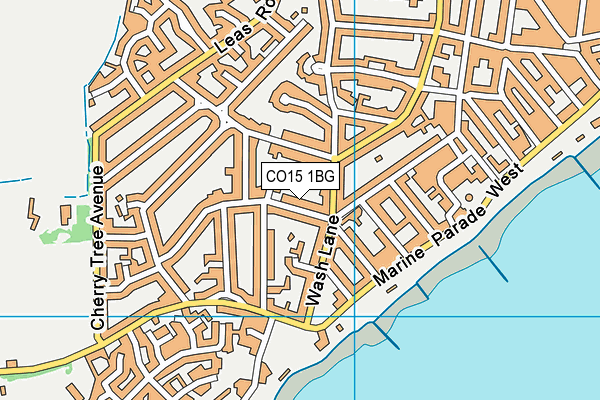 CO15 1BG map - OS VectorMap District (Ordnance Survey)