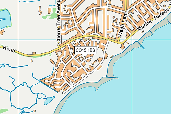 CO15 1BS map - OS VectorMap District (Ordnance Survey)