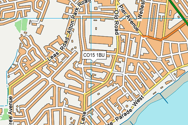 CO15 1BU map - OS VectorMap District (Ordnance Survey)