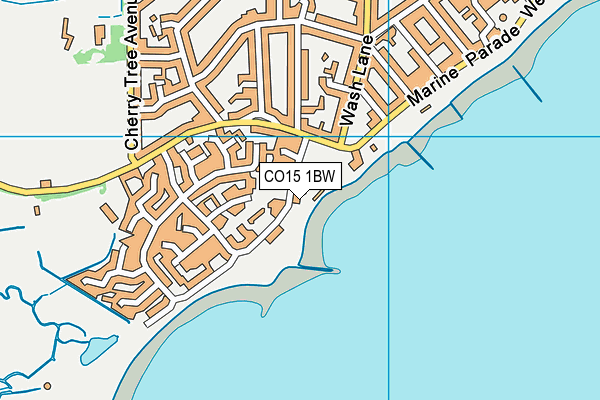 CO15 1BW map - OS VectorMap District (Ordnance Survey)
