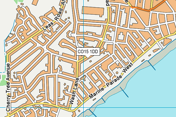 CO15 1DD map - OS VectorMap District (Ordnance Survey)