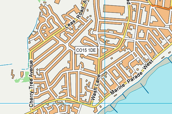CO15 1DE map - OS VectorMap District (Ordnance Survey)