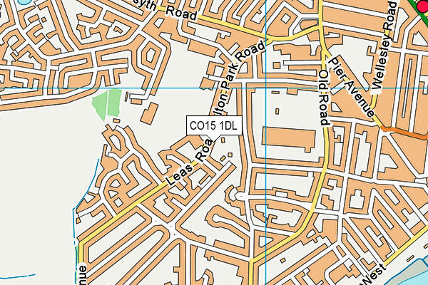 CO15 1DL map - OS VectorMap District (Ordnance Survey)