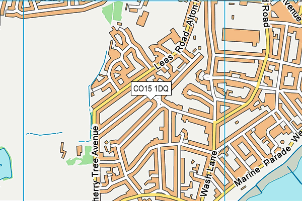 CO15 1DQ map - OS VectorMap District (Ordnance Survey)