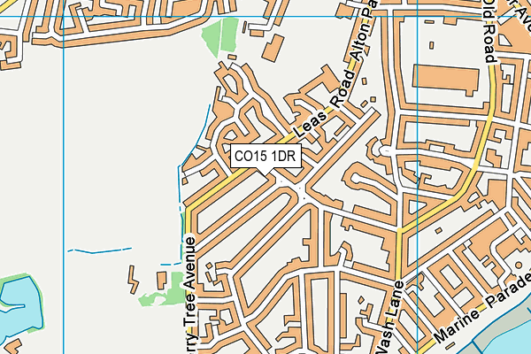 CO15 1DR map - OS VectorMap District (Ordnance Survey)