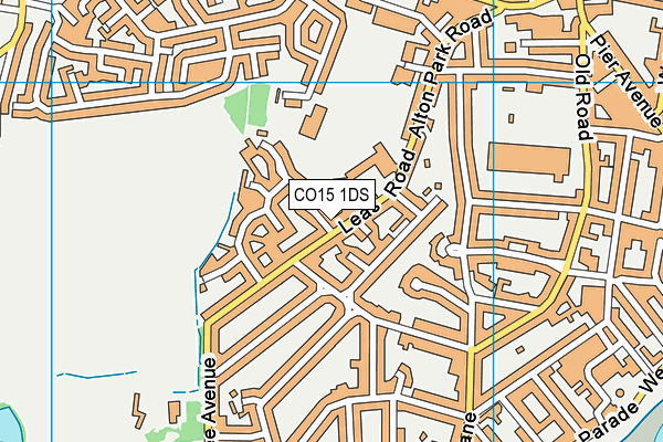 CO15 1DS map - OS VectorMap District (Ordnance Survey)