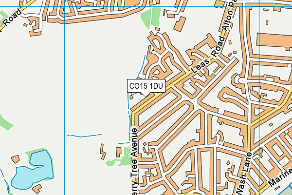 CO15 1DU map - OS VectorMap District (Ordnance Survey)