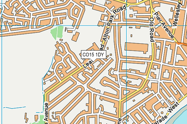 CO15 1DY map - OS VectorMap District (Ordnance Survey)