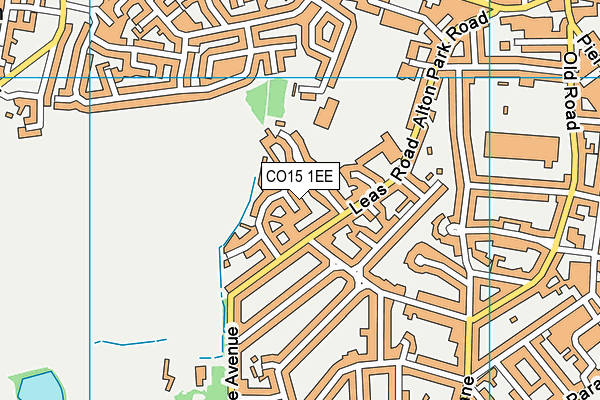CO15 1EE map - OS VectorMap District (Ordnance Survey)