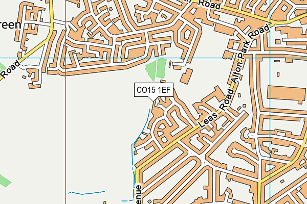 CO15 1EF map - OS VectorMap District (Ordnance Survey)