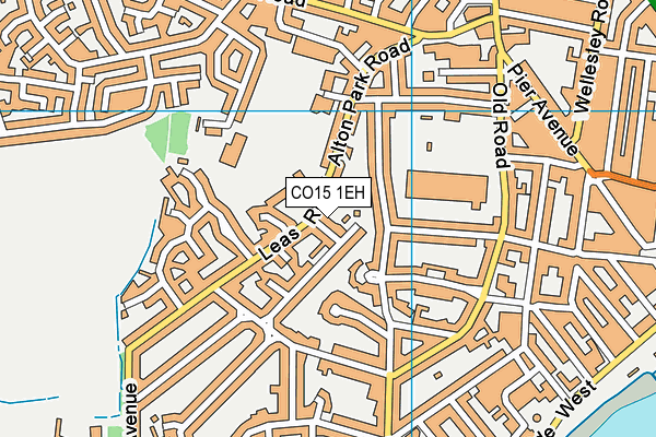 CO15 1EH map - OS VectorMap District (Ordnance Survey)